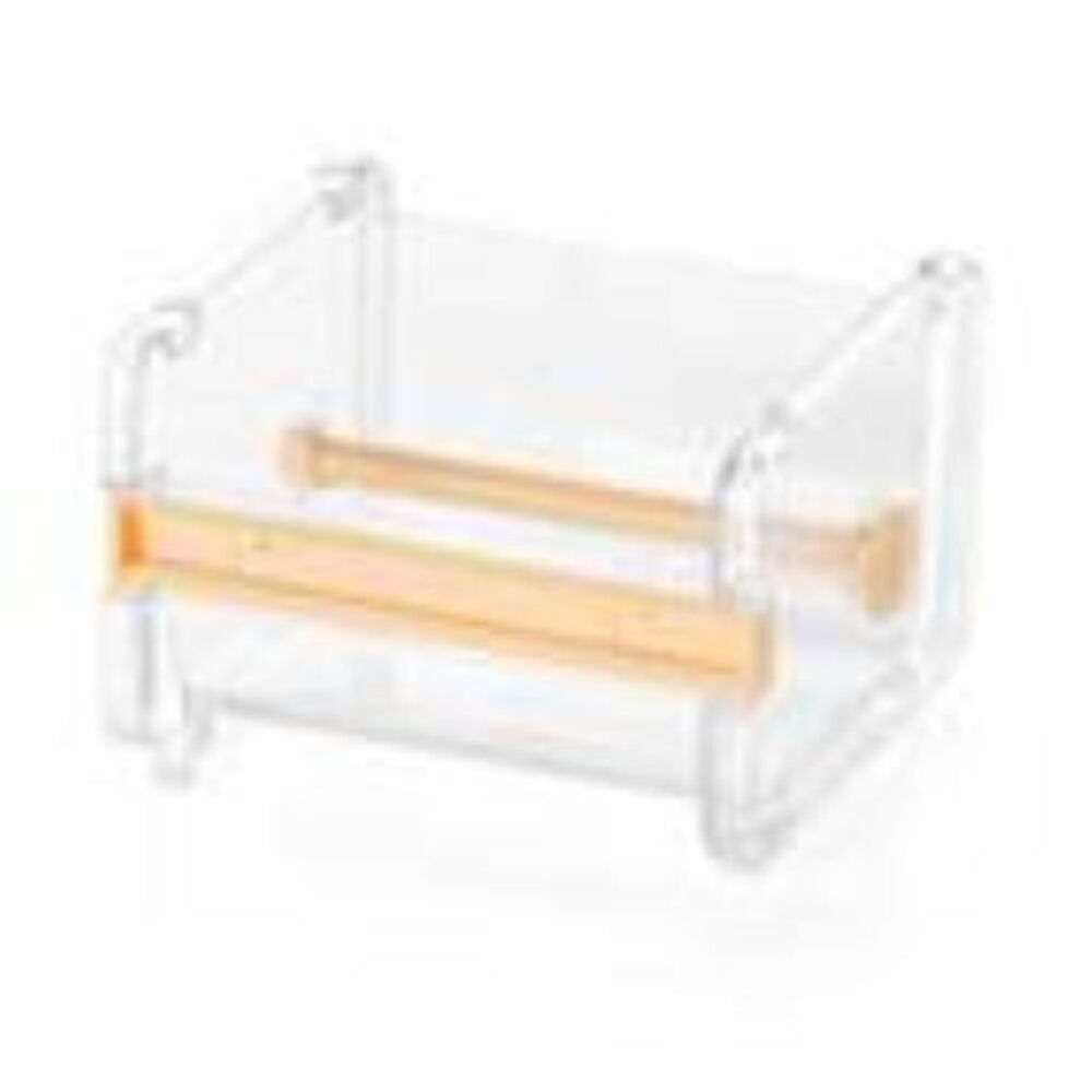 Washi Tape Dispenser Cutter - Transparent Orange - Set of 2 - Stackable